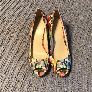 Floral Nine West High Heels